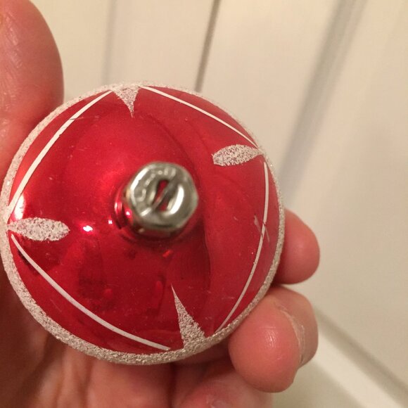 Vintage Lot Of 12 Christmas Tree Mercury Glass Ornaments In Box Made In POLAND - Picture 8 of 16